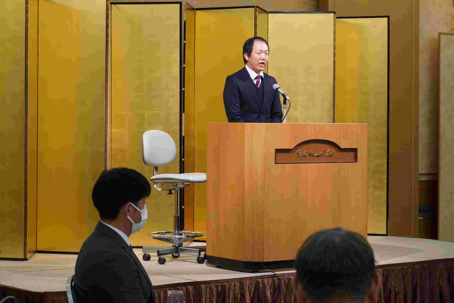 令和7年。OB会総会及び新年親睦会。総会監督挨拶